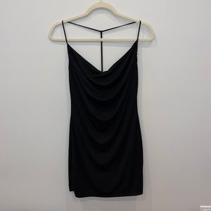 Forever 21 black cowl neck dress